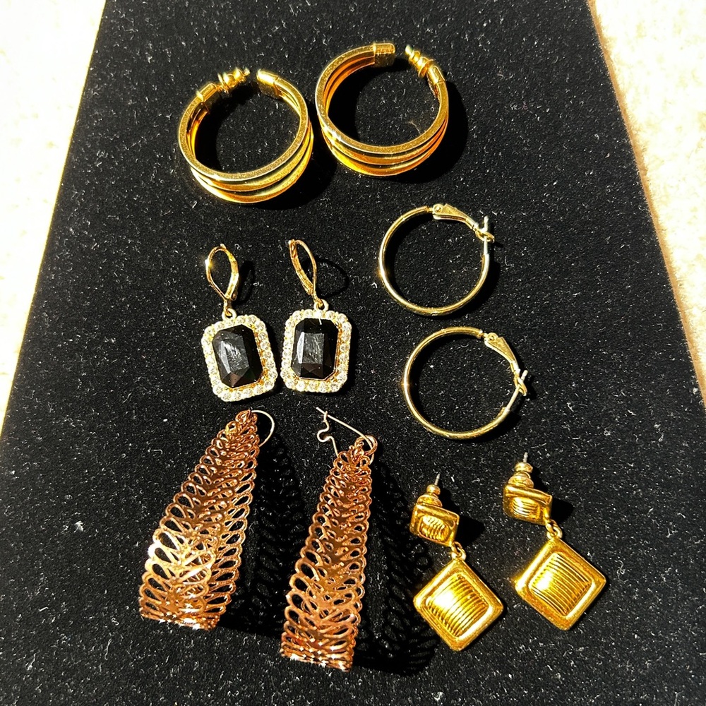 Lot of 5 Pierced Earrings